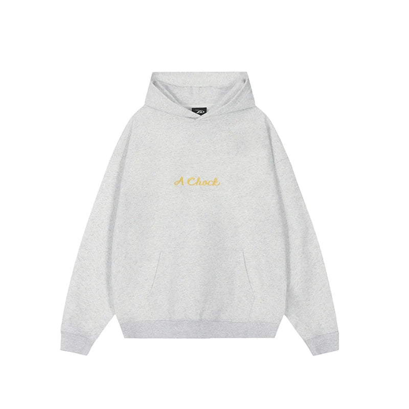 Achock Flower Logo Embroidered Hoodie
