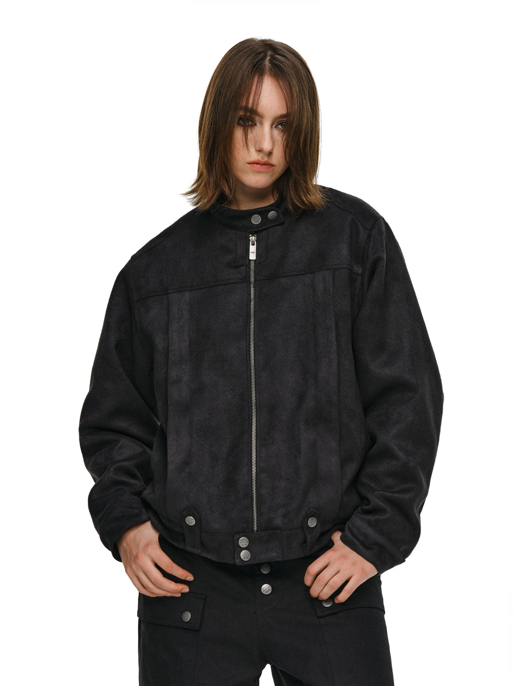ANTIDOTE Brushed Suede Racing Jacket