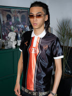 TGFCLUB Color Clashing Sports Fabric Soccer Jersey Polo