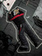 UNDERWATER Dirty Dye Colorblock Track Pants