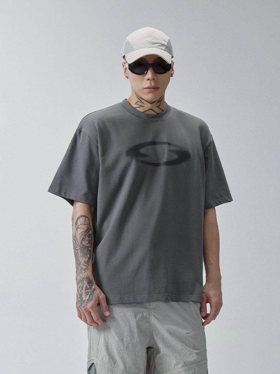 F2CE Basic Shadow Logo Printed Tee
