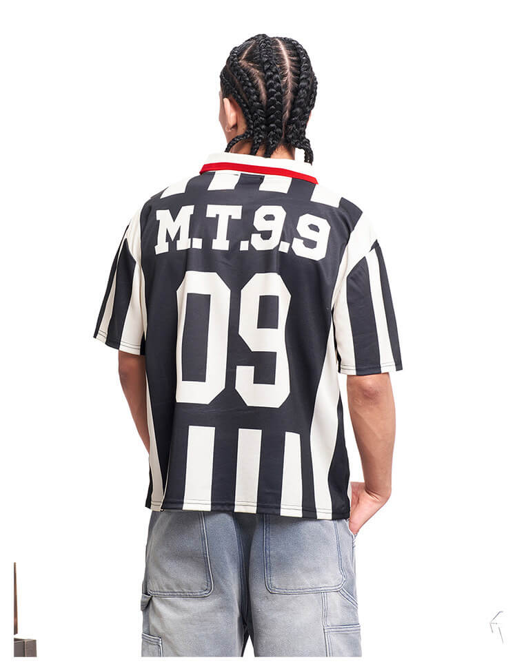 F3F Select Parody Striped Short Sleeve Soccer Jersey