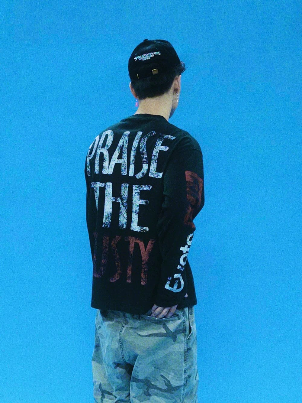 EVETS Vintage Rock Music Graphic Long Sleeve Tee