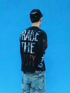 EVETS Vintage Rock Music Graphic Long Sleeve Tee