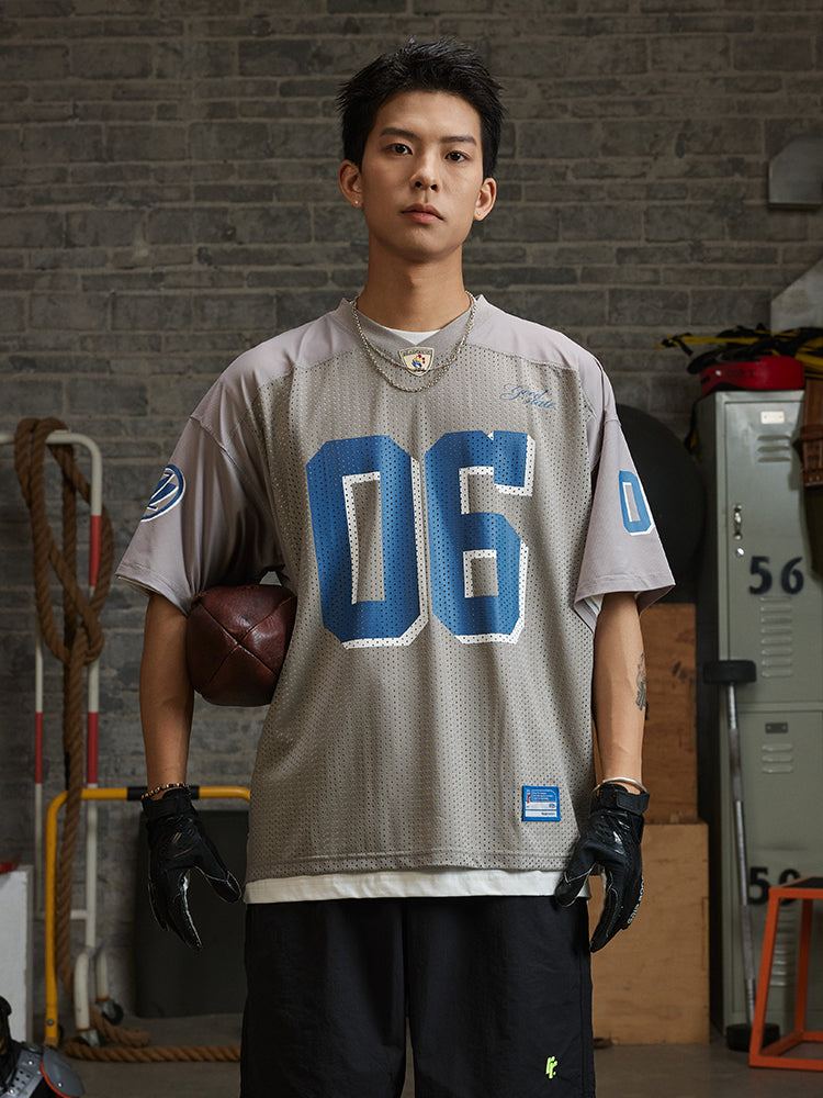 REAIMNESS Mesh Graffiti Rugby Jersey
