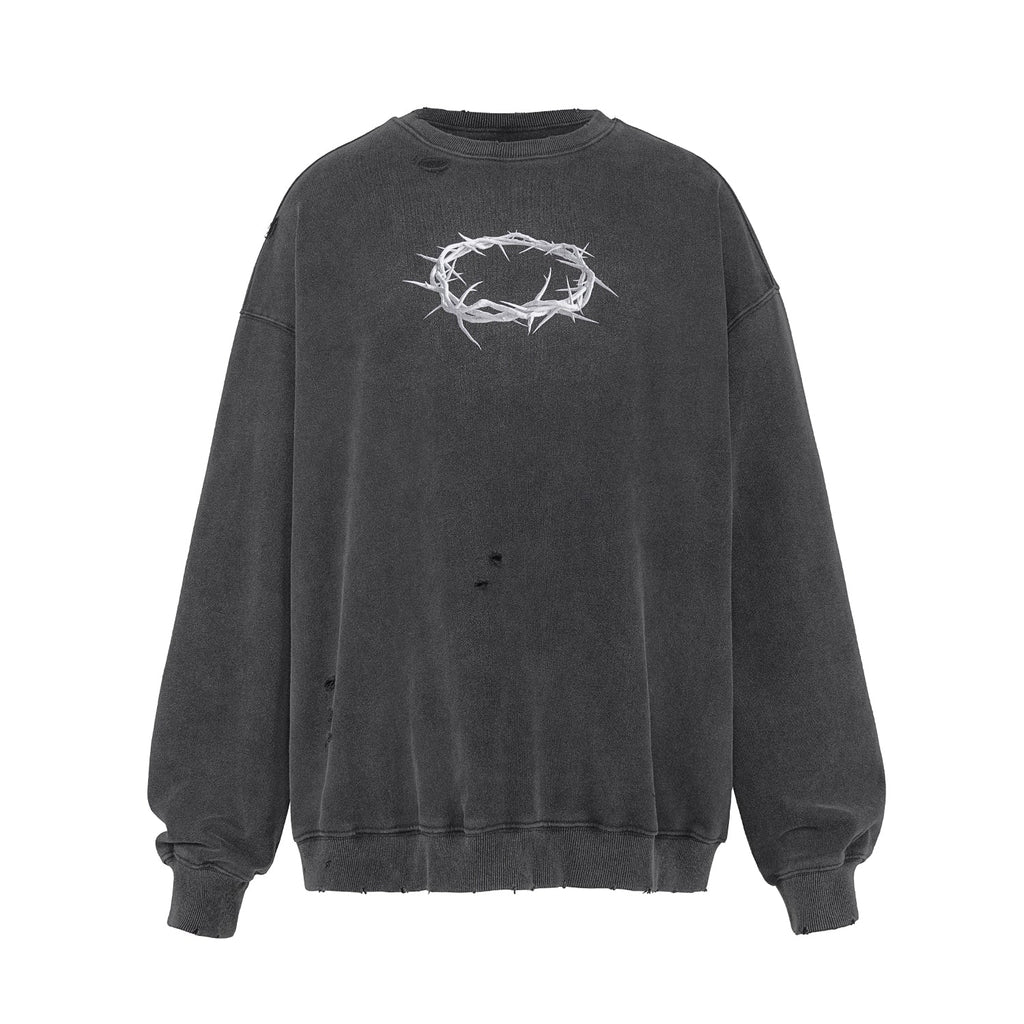 UNDERWATER Wormhole Destruction Thorns Printed Sweatshirt