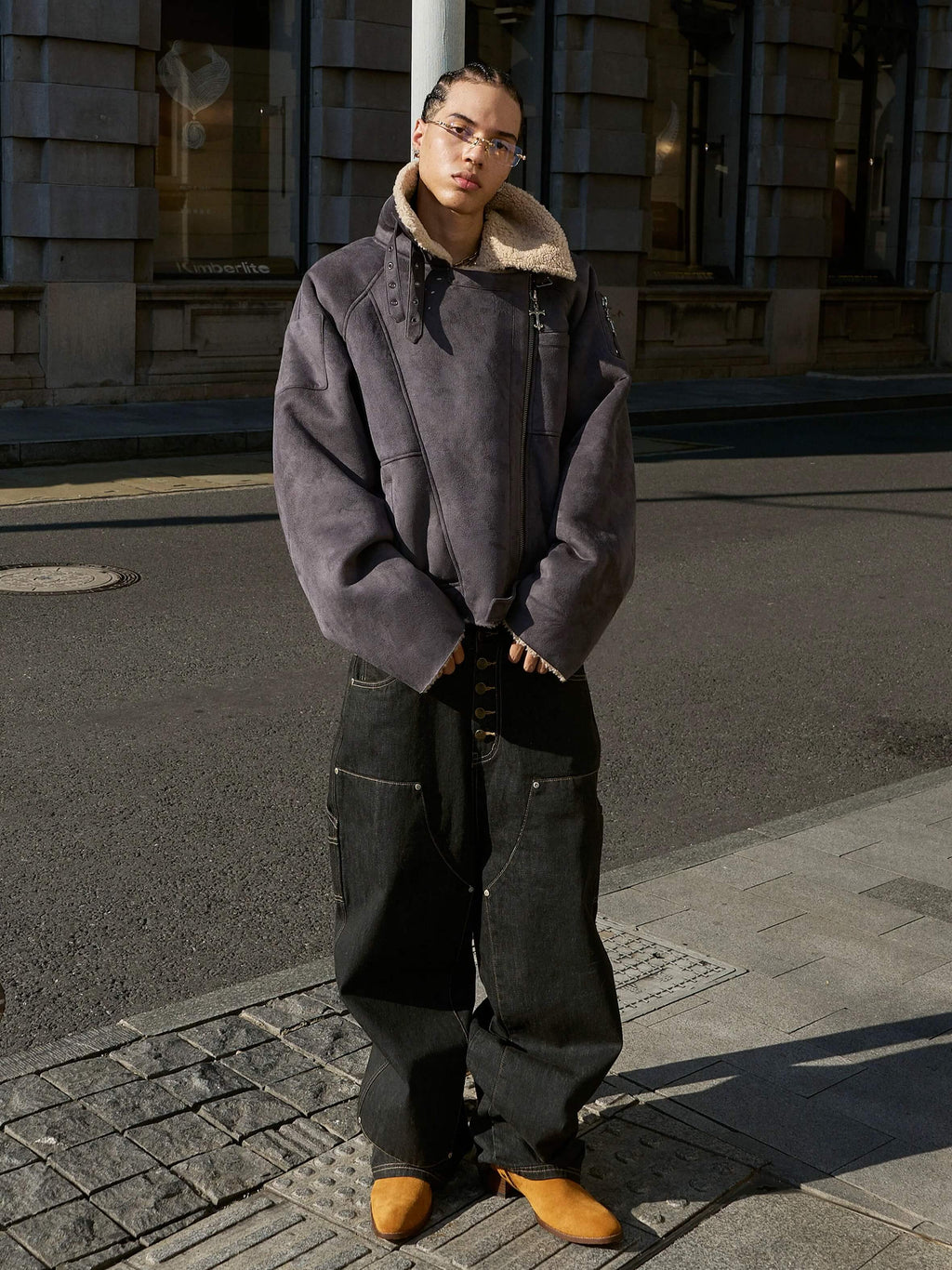 STEEPC Suede Shearling Jacket