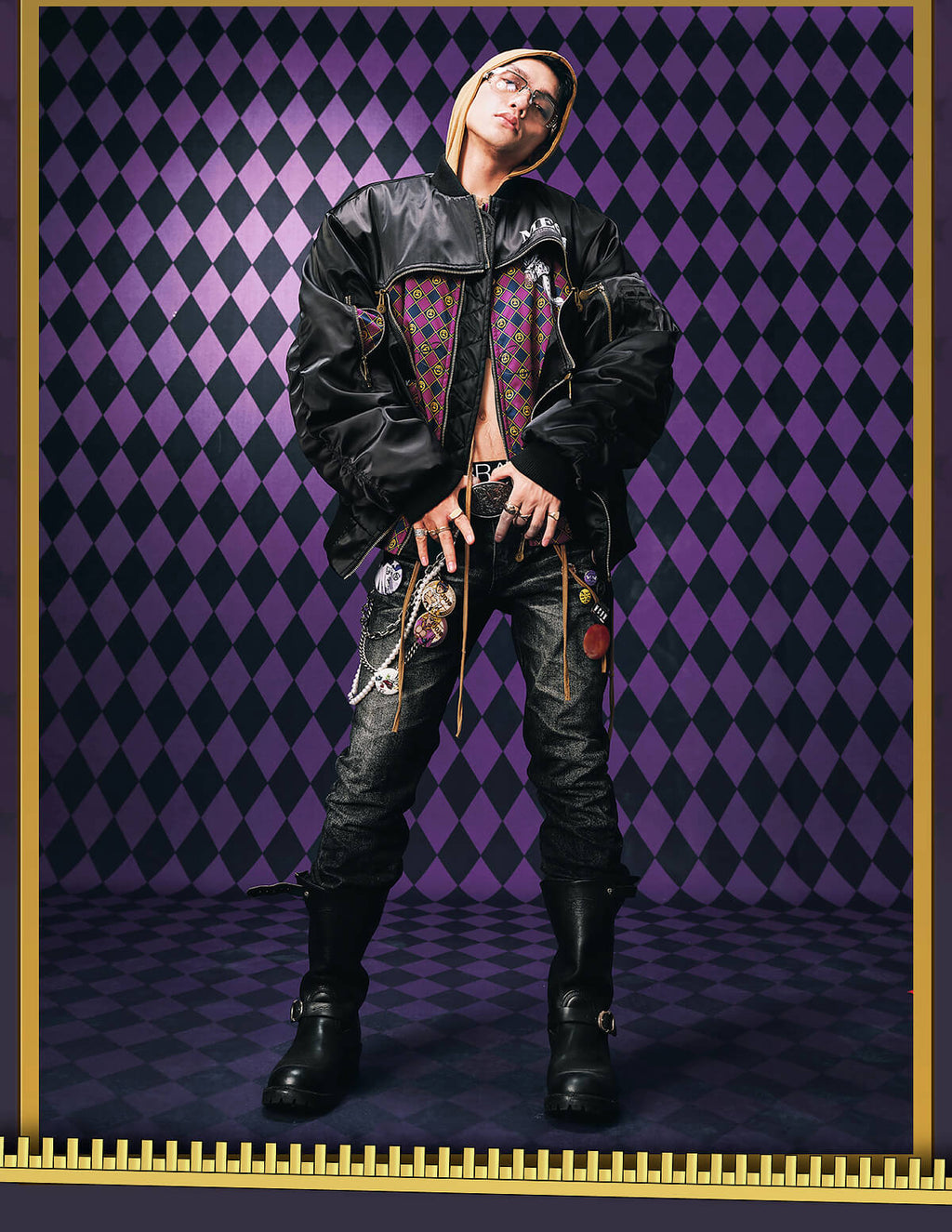 MEDM × JOJO Multi Zip Bomber Jacket