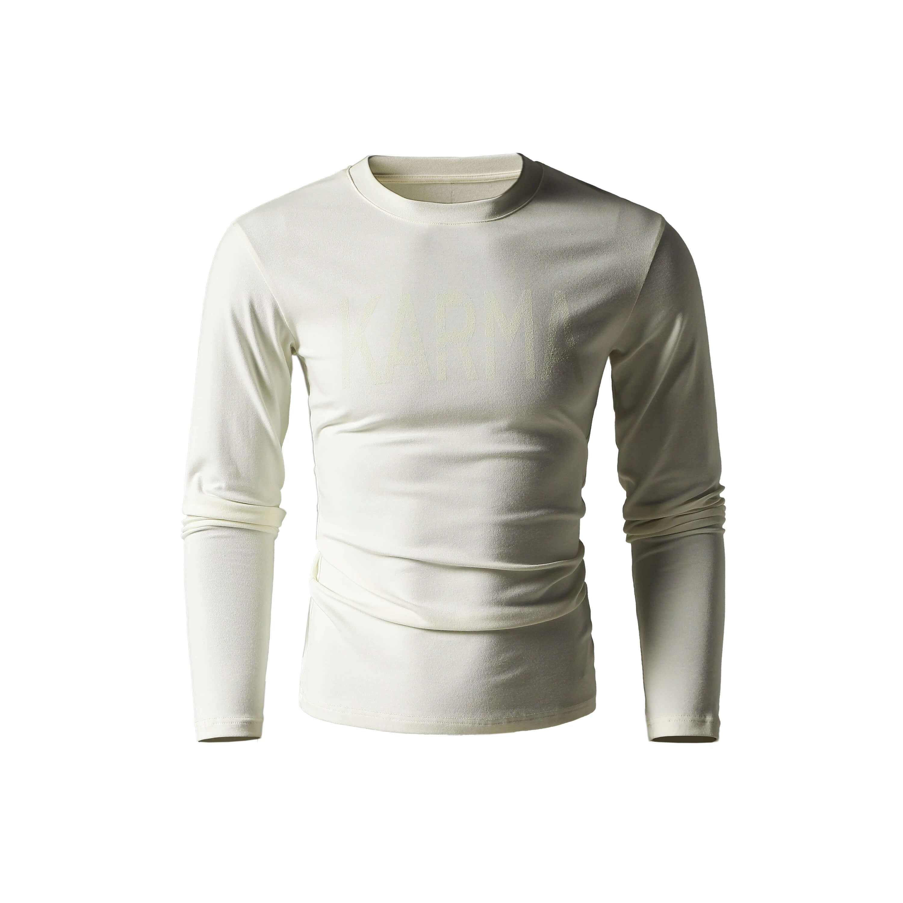 KARMANISTIC Logo Print Slim Fit Long Sleeve Tee