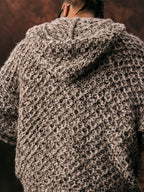 1807 Mixed Yarn Knit Hoodie