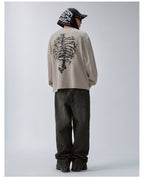 F2CE Bone Print Waffle Long Sleeve Tee