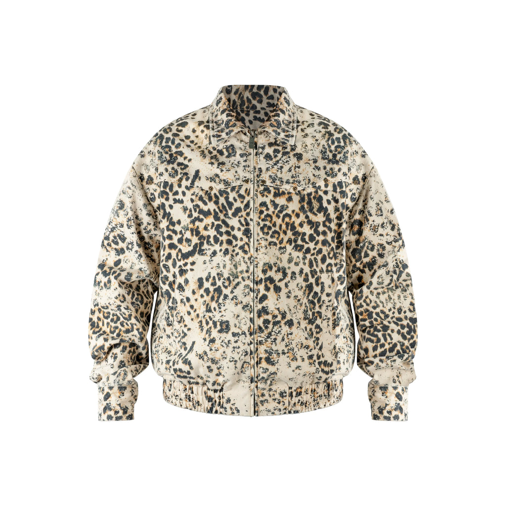 ANTIDOTE Leopard Washed Work Jacket