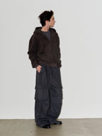 LIBERAFIT Wool Blend 3D Flap Pocket Baggy Cargo Pants