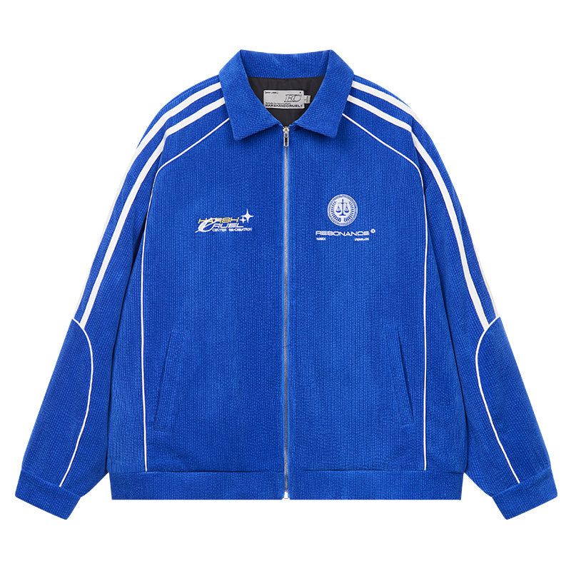 Harsh and Cruel Striped Loose Corduroy Jacket