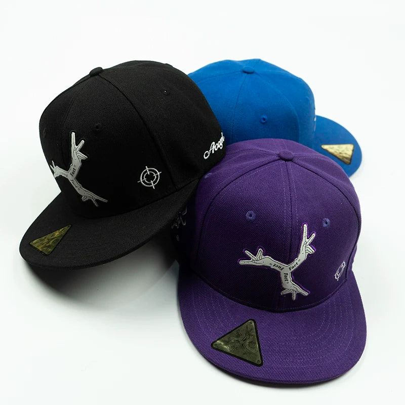 TGFCLUB Embroidered Flat Brim Baseball Cap