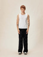EVILKNIGHT(EK) Jacquard Logo Plaid Knit Pants