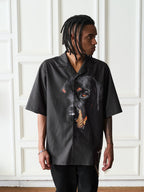Harsh and Cruel Rottweiler Printed Cuban Shirt