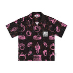 EMPTY REFERENCE Jewelry Full Printed Short Sleeve Shirt
