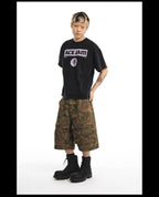 NOVACAM ACE JAM Vintage Washed Black Stitch Tee