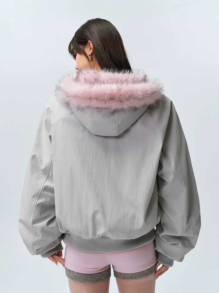 MEDM Fur-Lined Hooded Jacket