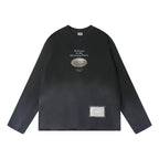Labt Distressed Vintage Print Long Sleeve Tee