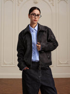 YADcrew Faux Horsehair Racing Jacket