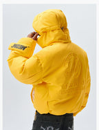 MEDM Embossed Logo Hooded Down Jacket