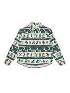 EVILKNIGHT(EK) Ethnic Print Striped Long Sleeve Shirt
