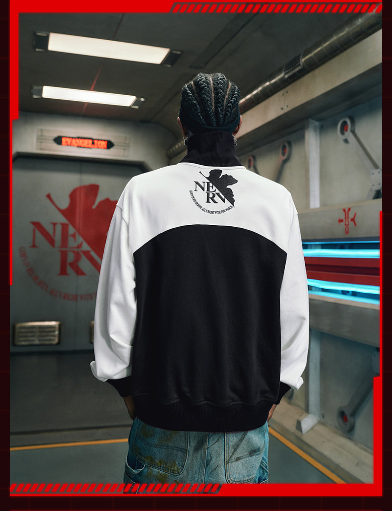 MEDM x EVA Line Art Body Contrast Color Track Jacket
