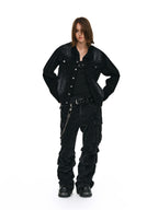 ANTIDOTE Distressed Washed Corduroy Work Jacket