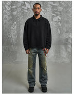 F3F Select Deconstructed Long Sleeve Polo sweatshirt