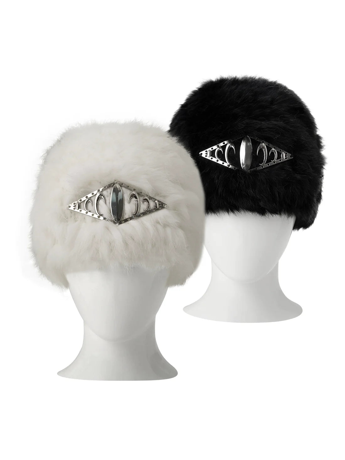 KARMANISTIC Metal Logo Fur Beanie