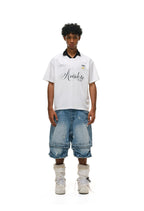 ANTIDOTE Striped Jersey Polo