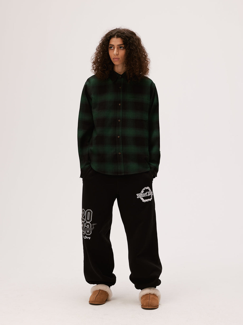 MHARF Classic Flannel Plaid Long Sleeve Shirt