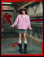MEDM x EVA Evangelion Washed Zip-Up Hoodie