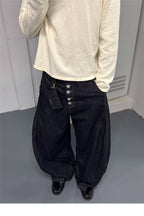STEEPC Magnetic Button Scimitar Jeans