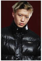 Remedy Cracked Design Puffer Jacket