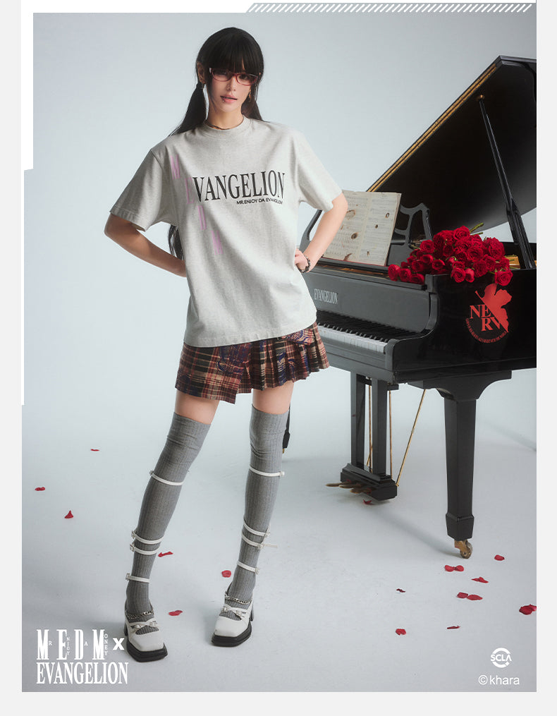 MEDM x EVA Basic Letter Logo Tee