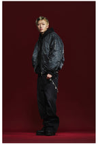 Remedy Pleated Back Design MA-1 Bomber Jacket