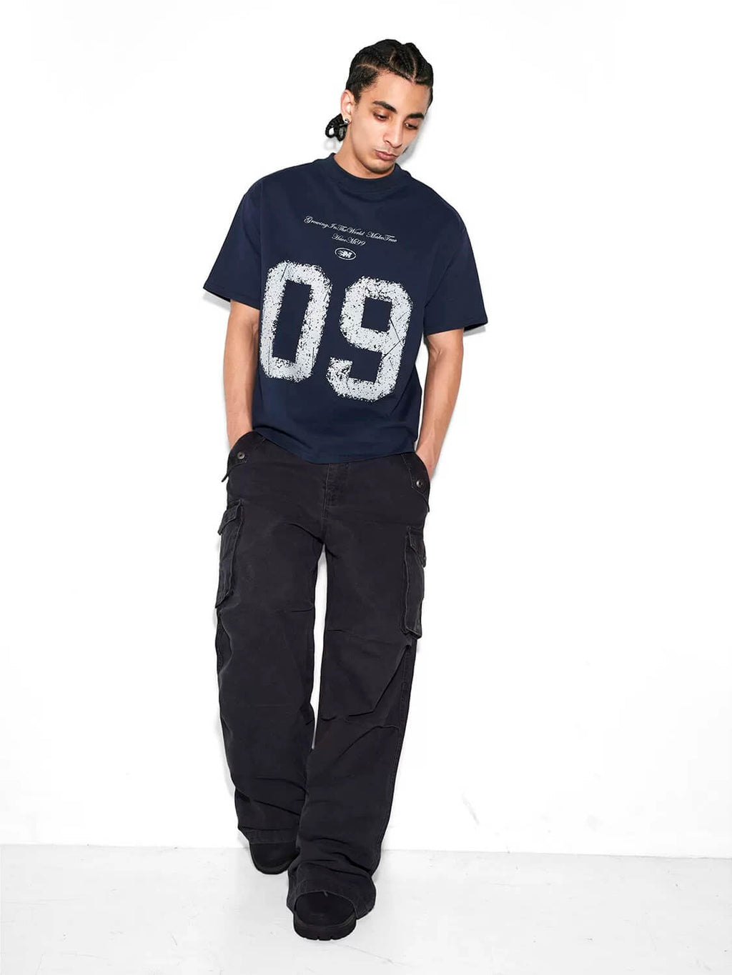 F3F Select Relaxed Fit Washed Utility Cargo Pants
