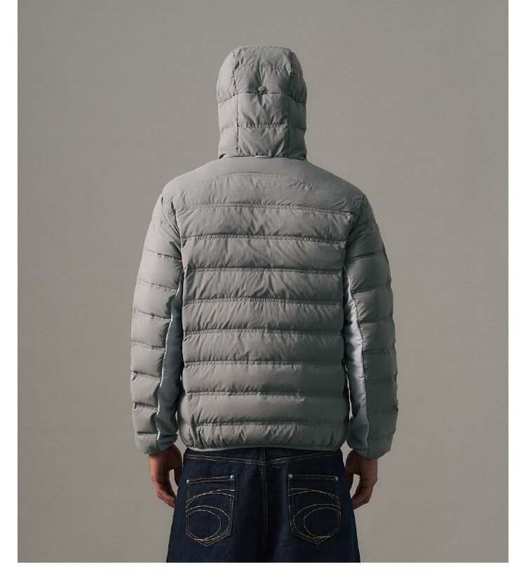 S45 Two Tone Double Stitched Lightweight Down Jacket