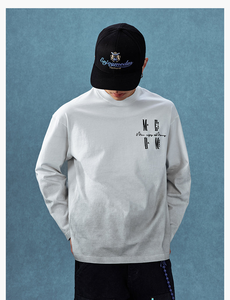 MEDM Gradient Washed Long Sleeve Tee