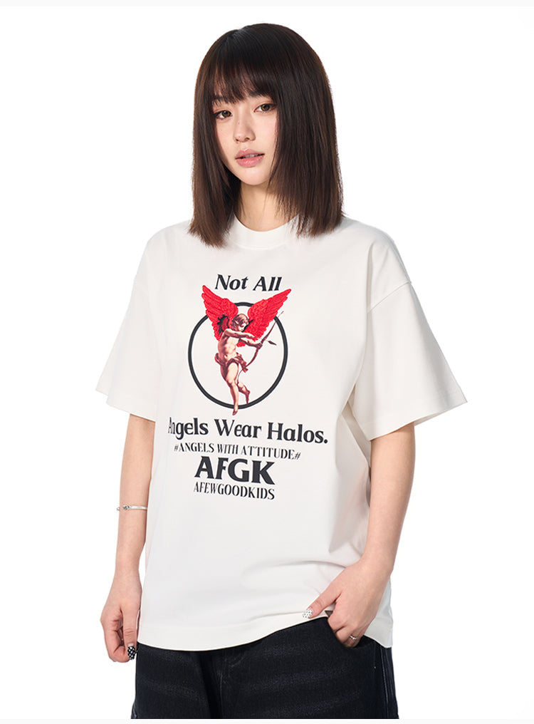 AFGK Archery Angel Embroidered Print Tee