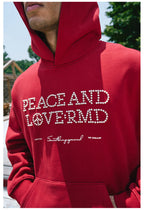 Remedy PEACE LOVE Pearl Embroidered Hoodie