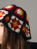 S45 Floral Knit Bucket Hat