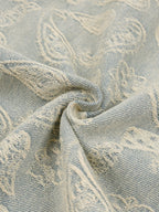 1807 Paisley Washed Denim Short Sleeve Shirt