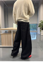 STEEPC Magnetic Button Scimitar Jeans