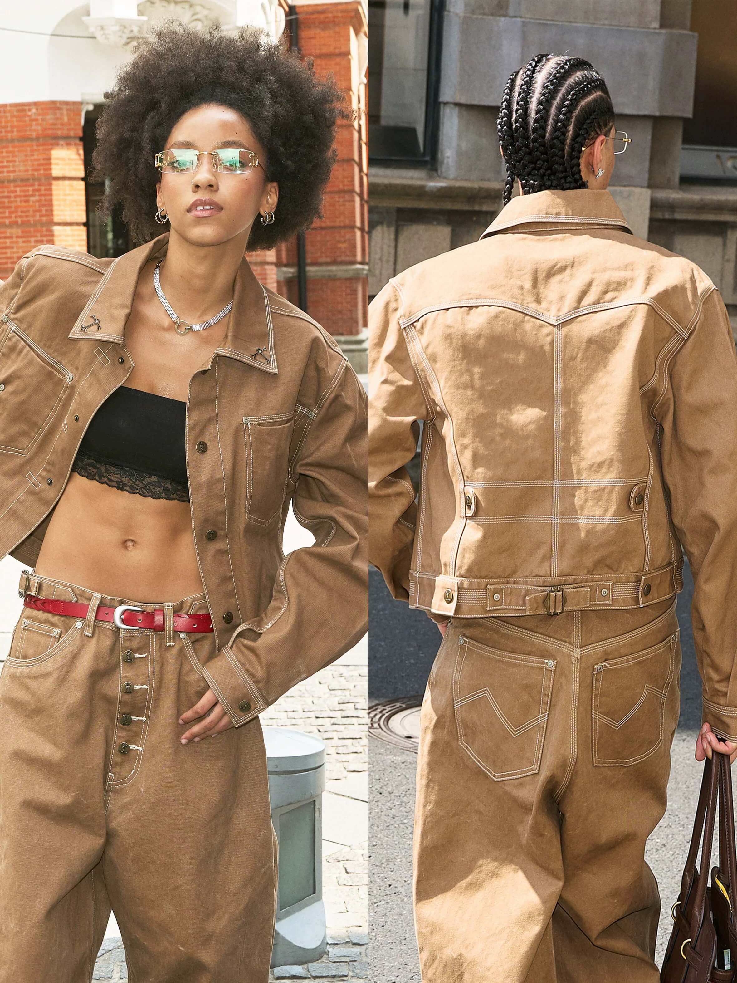 STEEPC Washed Canvas Work Jacket