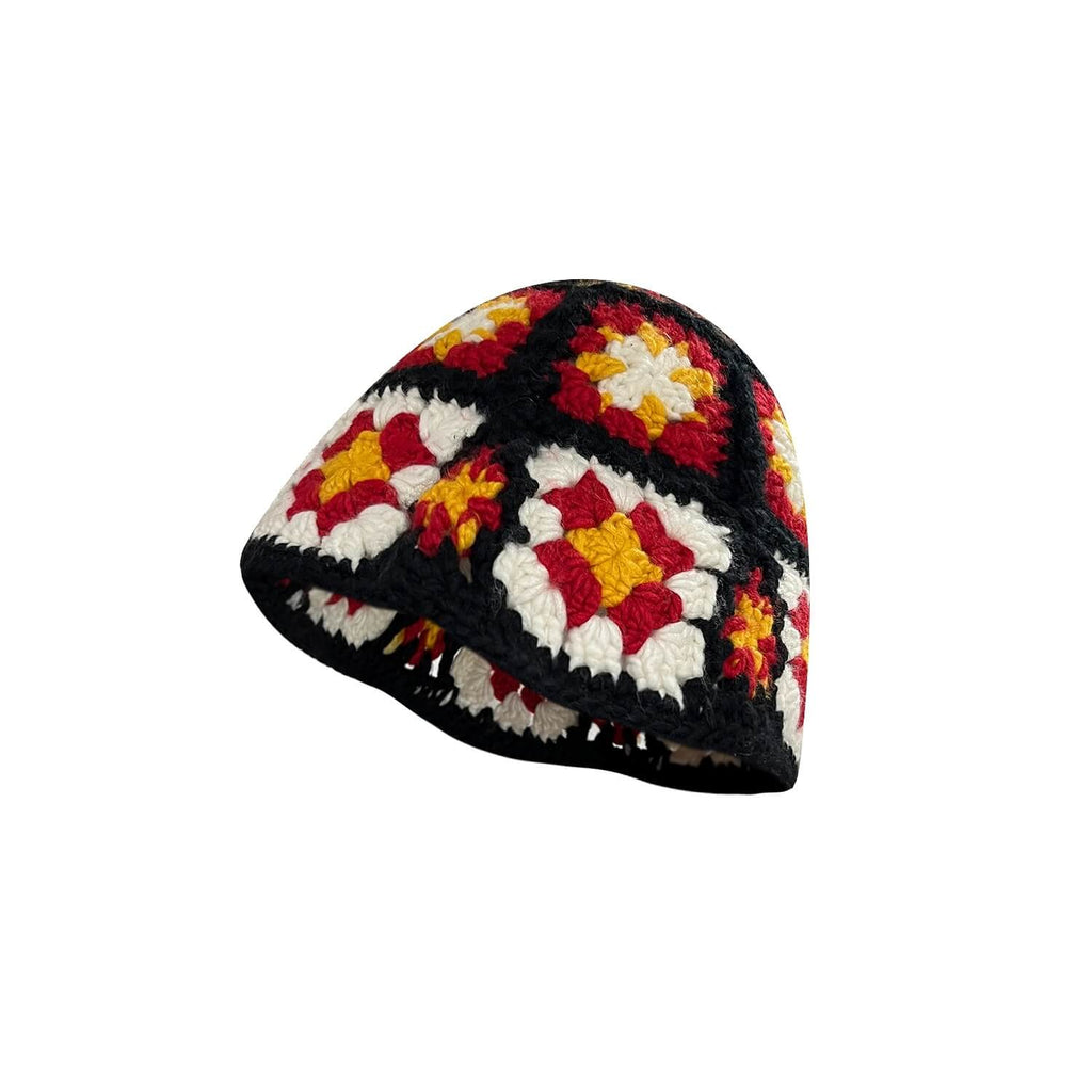 S45 Floral Knit Bucket Hat