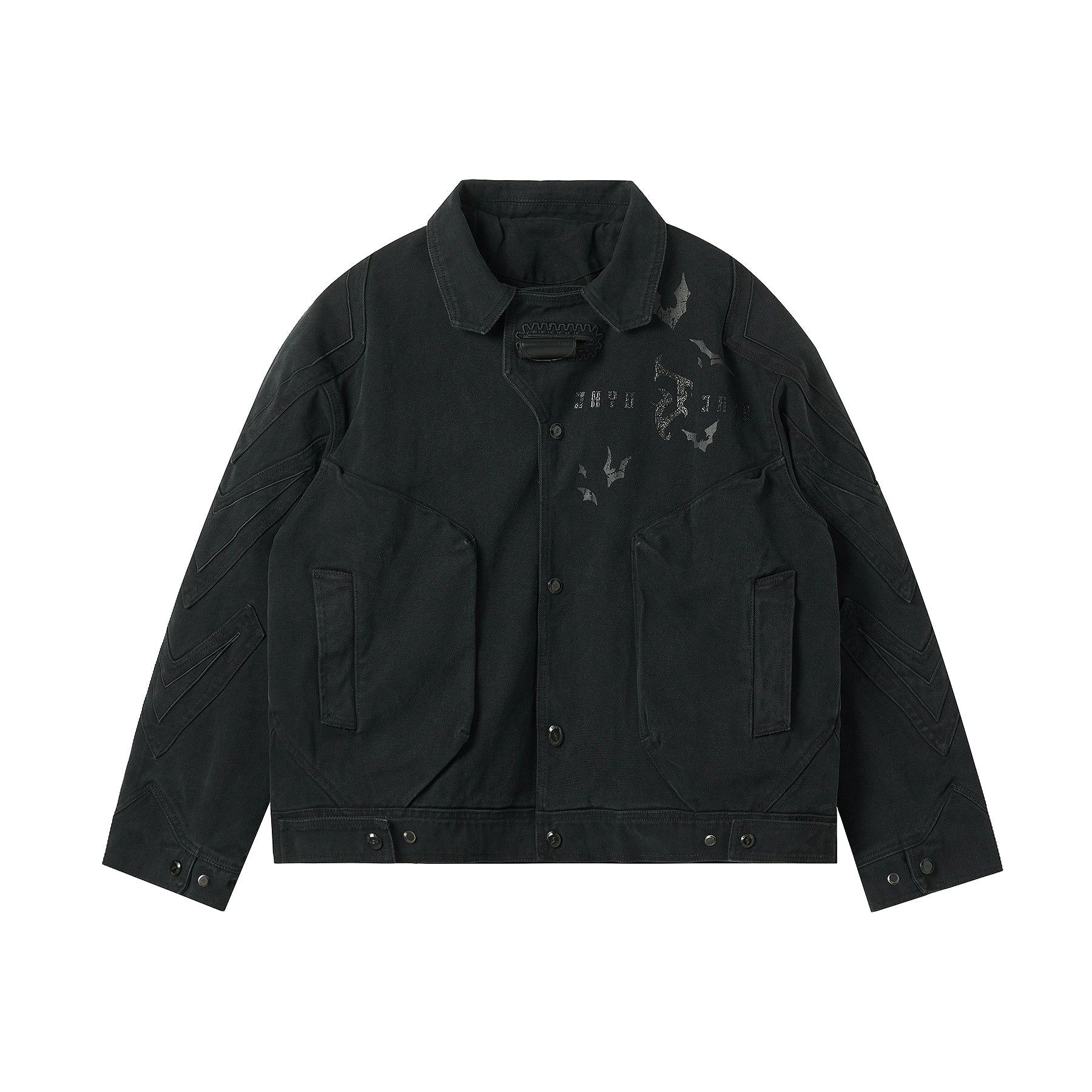 JHYQ Contrast Color Stitching Canvas Work Jacket